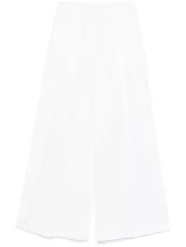 Peserico брюки палаццо со складками, белый