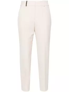 Peserico брюки по фигуре, нейтральный цвет