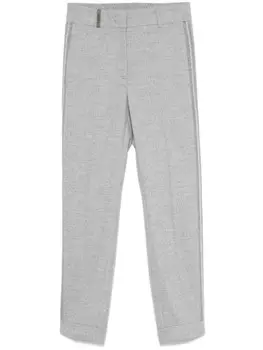 Peserico брюки с декором Punto Luce, серый