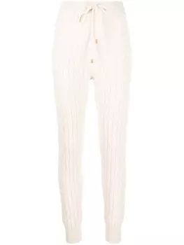 Peserico брюки с кулиской, нейтральный цвет