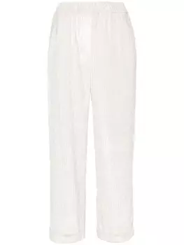 Peserico брюки с люрексом, нейтральный цвет