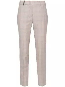 Peserico брюки с нашивкой, розовый