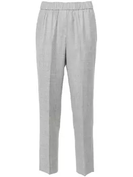 Peserico брюки с отделкой Punto Luce, серый