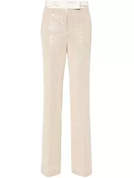 Peserico брюки с пайетками, золотой