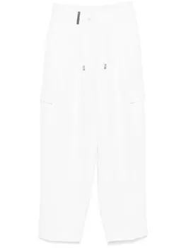 Peserico брюки с узором в елочку, белый