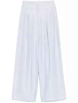 Peserico брюки широкого кроя, синий