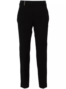 Peserico брюки со складками, черный