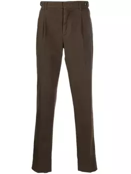 Peserico брюки средней посадки, коричневый