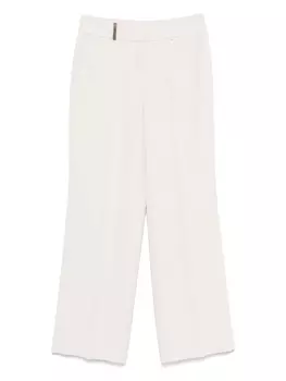 Peserico брюки строгого кроя, нейтральный