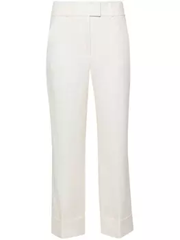 Peserico брюки строгого кроя, нейтральный цвет