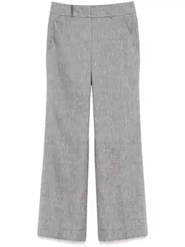 Peserico брюки строгого кроя, серый