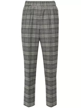 Peserico брюки в клетку, серый