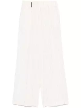 Peserico брюки в тонкую полоску, белый