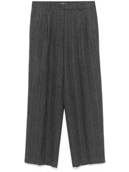 Peserico брюки в тонкую полоску, серый