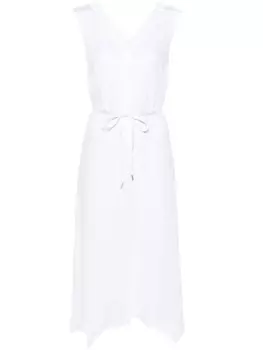 Peserico декорированное платье миди, белый
