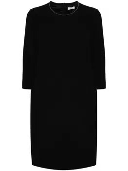 Peserico декорированное платье миди, черный