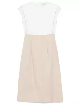Peserico декорированное платье миди, нейтральный