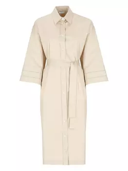 Peserico декорированное платье миди, нейтральный