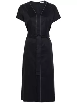 Peserico декорированное платье миди, синий