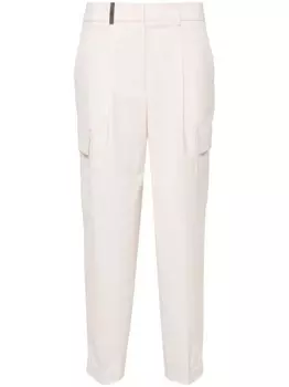 Peserico декорированные брюки карго, нейтральный цвет