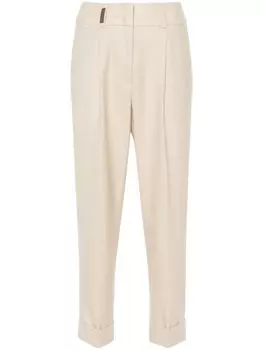 Peserico декорированные брюки, нейтральный цвет