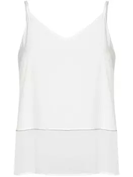 Peserico декорированный топ, белый