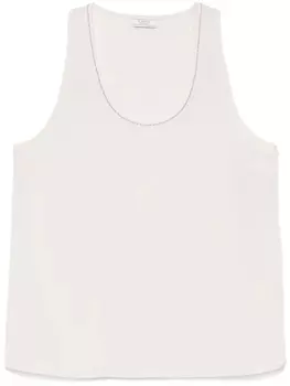 Peserico декорированный топ без рукавов, нейтральный