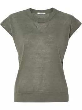 Peserico декорированный топ, зеленый