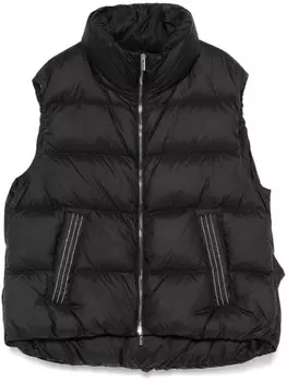 Peserico дутый жилет, черный