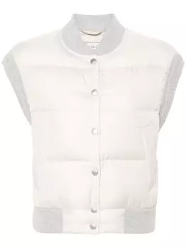 Peserico дутый жилет, нейтральный цвет