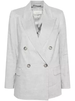 Peserico двубортный блейзер, серый