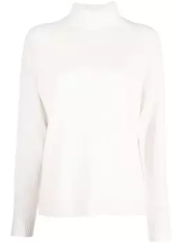 Peserico джемпер из смесовой шерсти с высоким воротником, нейтральный цвет