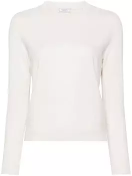 Peserico джемпер с декором Monili, нейтральный цвет