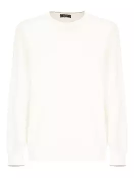 Peserico джемпер с круглым вырезом, белый