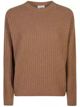 Peserico джемпер с металлическими деталями, коричневый