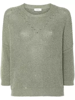 Peserico джемпер с пайетками, зеленый
