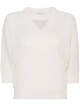 Peserico джемпер с рукавами 'летучая мышь', белый