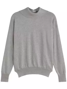 Peserico джемпер с воротником-стойкой, серый