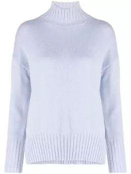 Peserico джемпер с высоким воротником и разрезами, синий