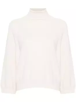 Peserico джемпер в рубчик, нейтральный цвет