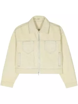 Peserico джинсовая куртка на молнии, желтый