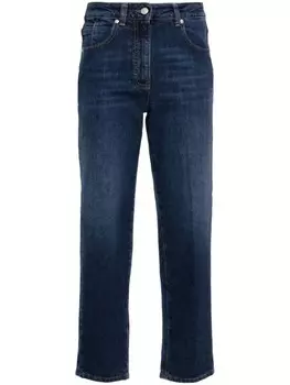 Peserico джинсы из эластичного хлопка, синий
