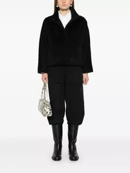 Peserico фактурная дубленка, черный