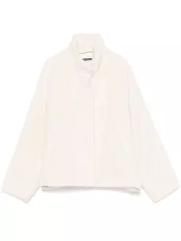 Peserico фактурная дубленка, серый