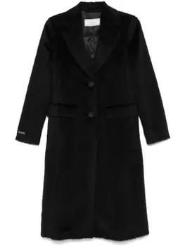 Peserico фактурное пальто, черный