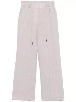 Peserico фактурные брюки, нейтральный