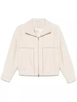 Peserico фактурный бомбер, серый