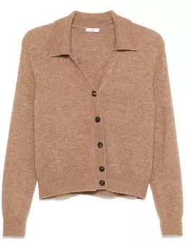 Peserico фактурный кардиган, коричневый