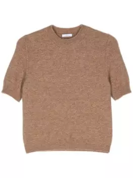 Peserico фактурный свитер, коричневый