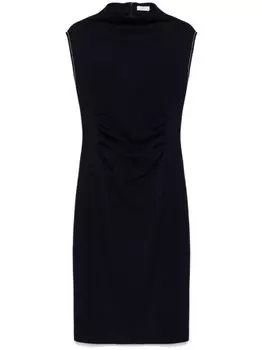 Peserico фетровое платье миди, синий